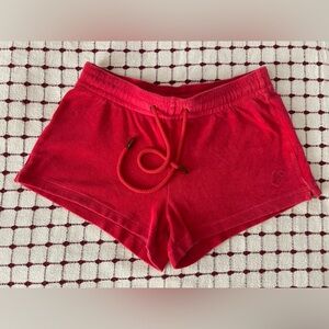 Vilebrequin Red French Terry Short with Elastic Waistband